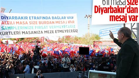 C­u­m­h­u­r­b­a­ş­k­a­n­ı­ ­E­r­d­o­ğ­a­n­,­ ­D­i­y­a­r­b­a­k­ı­r­­d­a­ ­6­­l­ı­ ­m­a­s­a­y­a­ ­s­e­s­l­e­n­d­i­